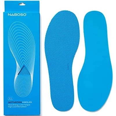 Imagen de Naboso Plantilla sensorial de activación, plantillas finas texturizadas antifatiga para hombres y mujeres que estimulan mejor los pies mejorar la postura, el equilibrio fuerza del pie.