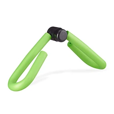 Imagen de relaxdays Máquina para piernas, Aparato de Deporte, Estimulador Muscular, Gomaespuma, Verde, Adultos Unisex, 10,5 x 47 19 cm