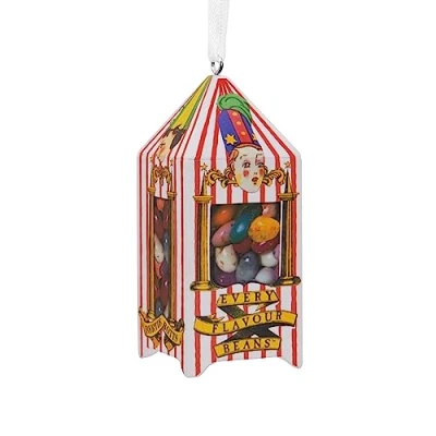 Imagen de Hallmark Adorno coleccionable de Harry Potter, diseño granos todos los sabores Bertie Botts, blanco