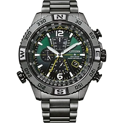 Imagen de Citizen Reloj Cronógrafo para Hombres de Cuarzo japonés con Correa en Acero Inoxidable AT8227 56X