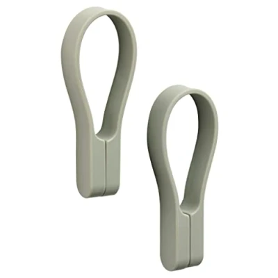 Imagen de Zone Denmark Loop Juego de 2 pinzas magnéticas para toallas y paños cocina, 9 cm, eucalipto