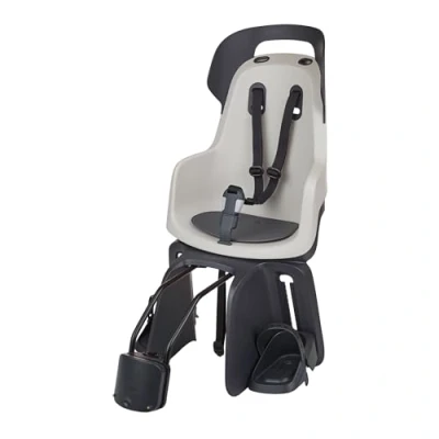 Imagen de BOBIKE 8012700002 Silla Trasera GO Maxi con Sistema reclinable para Bicicleta Ruedas de 26 a 29 Apta niños un Peso máximo 22kg Anclaje en el Cuadro Color Vainilla Cup Cake