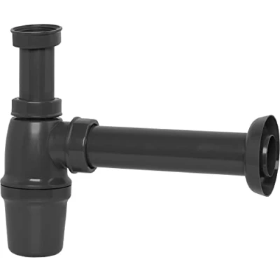 Imagen de Cornat T3174061R Rezyklat Tapón de Olor para lavabos Pulgadas, diámetro plástico Reciclado, Fabricado en Alemania, Calidad, Gris, 1 1/4 Zoll x 40 mm