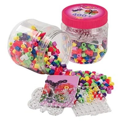 Imagen de HAMA BEADS 10.8791 Maxi 400 cuentas y tableros de clavijas en color rosa, multicolor, talla única