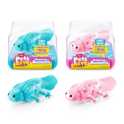Imagen de Pets Alive Robo Axolotl, Serie 1, Axolotl de natación, (Paquete 2), Caja Correo