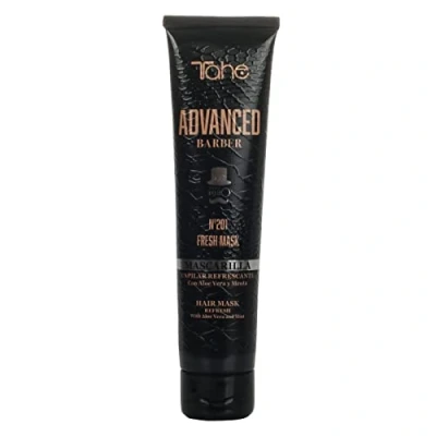 Imagen de Tahe Advanced Barber Mascarilla para el cabello de hombre, calmante y refrescante Nº201 Fresh, 100 ml
