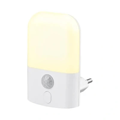 Imagen de GRIFEMA GD103 1 Luz Nocturna Infantil 5 Niveles de Brillo Ajustables, con Sensor Movimiento para Habitación Niños, Baño, Pasillo, Cocina, Escaleras, 2700K Blanco Cálido