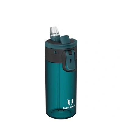 Imagen de Sparrow Botella Agua Niños 500ml Sin BPA TouchFlow Tritan con Pajita, para Deportiva, Gimnasio, Ciclismo
