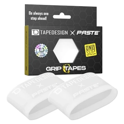 Imagen de TAPEDESIGN Espinilleras Grip Tapes de Silicona, fútbol Hombres Mujeres Blanco Soporte para Calcetines