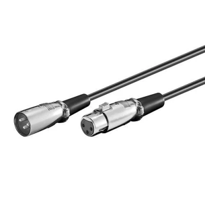 Imagen de CABLEPELADO Cable XLR Balanceado Microfono Audio Macho a Hembra Canon 3 Pin microfono, Altavoz, Grabadora, Equipo de Sonido, Mesa Mezclas, Sistema PA (6 metros)
