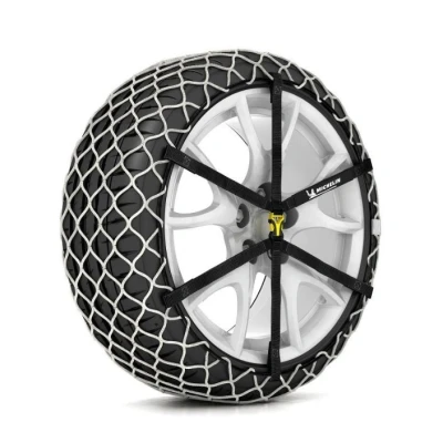 Imagen de Michelin Easy Grip Limited 008331 Cadenas para nieve con tensor de cadena instrucciones montaje, bolsa almacenamiento Acero norauto,