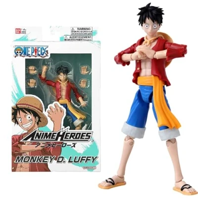 Imagen de BANDAI Figura Anime Heroes de Luffy One Piece 17 cm, Multicolor (Modelo 37008) Coleccionable
