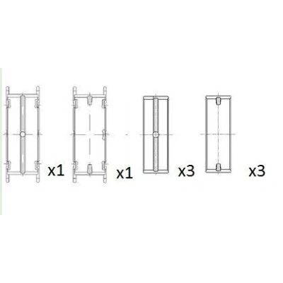 Imagen de Cojinete de cigüeñal FAI AutoParts BM1013 025