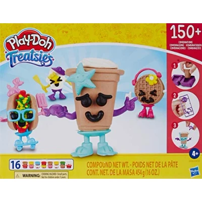 Imagen de Juego de personajes café Playdoh Treatsies Break Time Haz 150 combinaciones