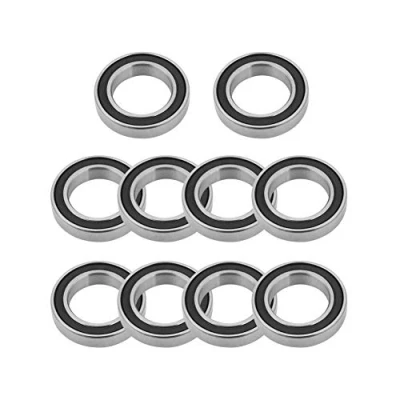 Imagen de Rodamiento de bolas, 10 piezas 6802 2RS Rodamientos rígidos bolas goma sellado 15 * 24 5 mm para diversos equipos industriales