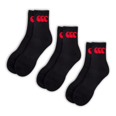 Imagen de Canterbury Calcetines unisex de tripulación, paquete 3 (1 unidad)