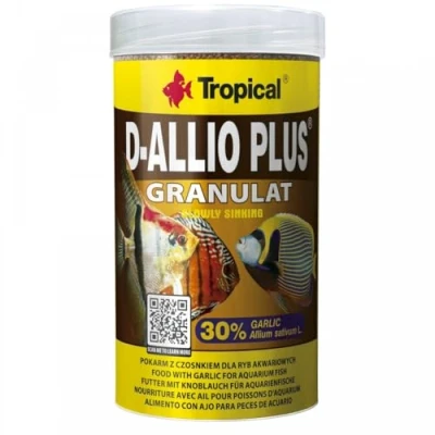 Imagen de D ALLIO Plus GRANULAT 100ml / 60g Alimento con ajo para Peces de Acuario