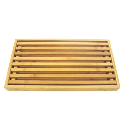 Imagen de Point Virgule Tabla de cortar pan con rejilla para migas bandeja colectora, 42,5 x 25 3,5 cm