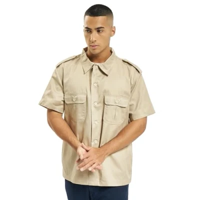 Imagen de Brandit Herren US HEMD Camisa, Hombre, Talla: Medium, Grey
