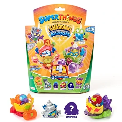 Imagen de Superthings Serie Guardians of Kazoom, Pack de 4 (Incluye 3 y 1 capitán Plateado) 6/6