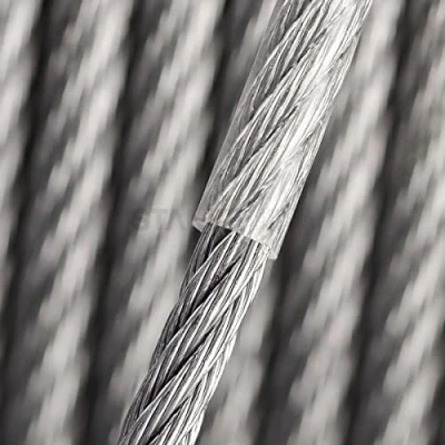 Imagen de 5 mm de diámetro (6 x 7) / 20 m cable alambre galvanizado con revestimiento PVC