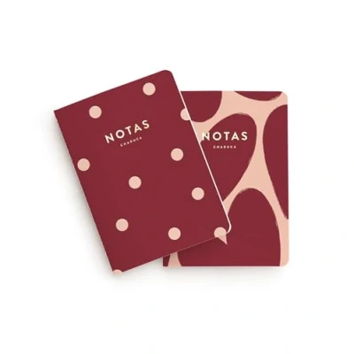 Imagen de Set de 2 libretas bolsillo. Charuca. Ligeras, Glamurosas, perfectas para llevar contigo. (Love, Mini)