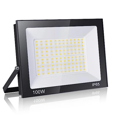 Imagen de loyal Foco LED Exterior 100W, Alto Brillo 10000LM Proyector Iluminación 6000K Blanco Frío, Luz de Seguridad Impermeable IP65, Lampara Pared Techo para Jardín Garaje Terrazas Parque