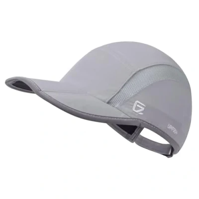 Imagen de GADIEMKENSD UPF50+ Quick Dry Sports Hat Lightweight Breathable Soft Outdoor Running Cap (Folding Series, Light Grey)