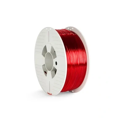 Imagen de Verbatim PET G Filamento 2, 85 mm, Polietileno tereftalato glicol, Rojo transparente, 1