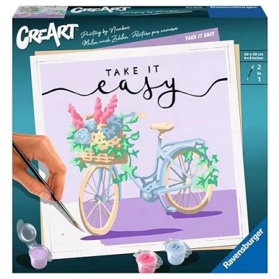 Imagen de Ravensburger CreArt Adult Trend, Take it Easy, Pintar por Números, Edad Recomendada 14 +