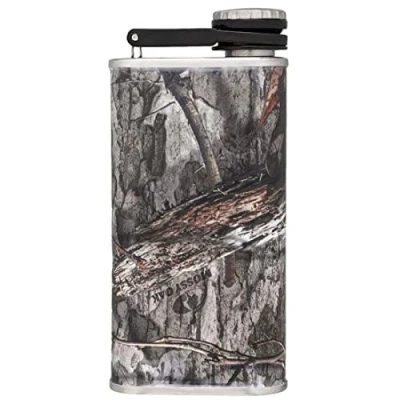 Imagen de Stanley Classic Wide Mouth Flask 0.23L with Never Lose Cap Petaca de Acero Inoxidable Boca Ancha Para Llenar y Verter Fácilmente Anti Fugas Sin BPA Country DNA