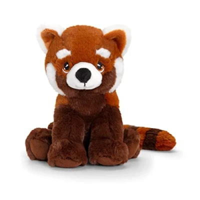 Imagen de Keel Toys KEELECO Peluche Panda Roux 18cm SE6566, Marrón, Blanco