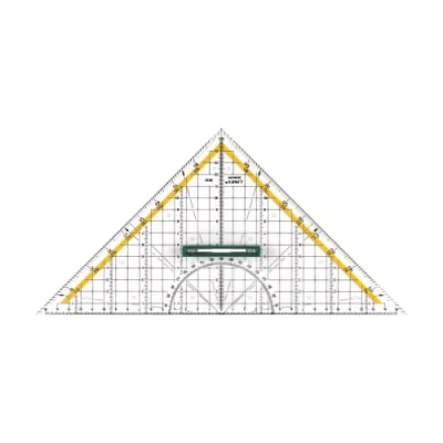Imagen de Linex 100414079 grande Geometría triangular con mango extraíble y translúcida, 32 cm