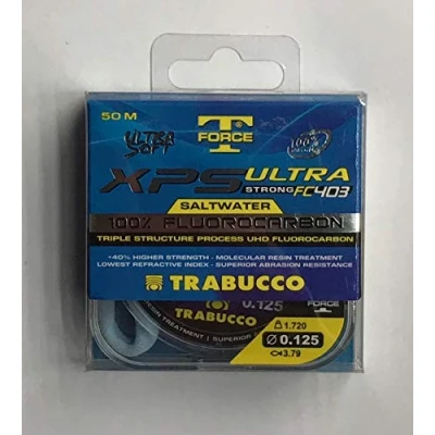 Imagen de Trabucco Hilos de Pesca XPS Ultra Strong Saltwater T Force 50 m 0.125 mm Fluorocarbono Spinning Surfcasting Boloñesa