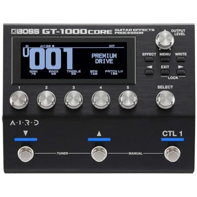 Imagen de Procesador de efectos guitarra BOSS GT 1000CORE en un pedal compacto Creación sonora ilimitada Insuperable calidad sonido con AD/DA 32 bits Procesamiento coma flotante