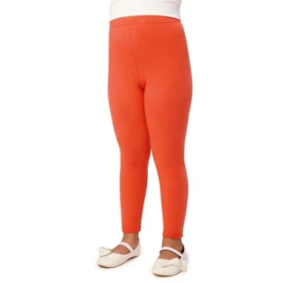 Imagen de Merry Style Leggins de algodón para Niñas Mallas deportivas Pantalones Largos Ropa Deportiva Leggings niña MS10 225 (Herrumbre,110)