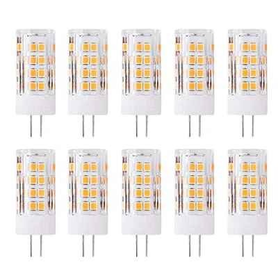 Imagen de G4 Bombilla de LED 5W,400lm,3000K Blanco Cálido,Recambio 40 Vatios,Ángulo Haz 360,12V AC/DC,No Regulable Pack 10