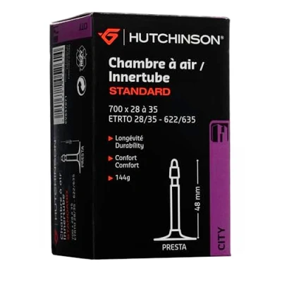 Imagen de HUTCHINSON Cámara Road, válvula Presta (Fina), Unisex Adulto, 700 x 28/35 Franz Ventil 48 mm, Talla_única
