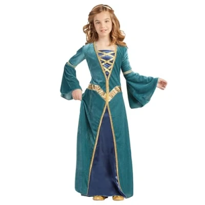 Imagen de Boland disfraz de princesa medieval para niño, fiestas tematicas o carnaval, cuento hadas