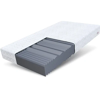 Imagen de colchón de Espuma FDM Comfort Plus 90 x 200 cm, Altura 20 7 Zonas H3 Öko Tex fría, Apto para alérgicos, Funda Almohada, Lavable, extraíble, Blanco