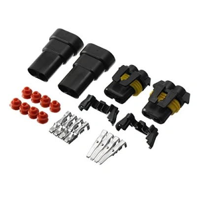 Imagen de MASUNN 2Pcs 9005 9006 Hb4 Hb3 Lámparas De Bulbo Hembra Conectores Macho Hid Enchufe Luz Xenón Set