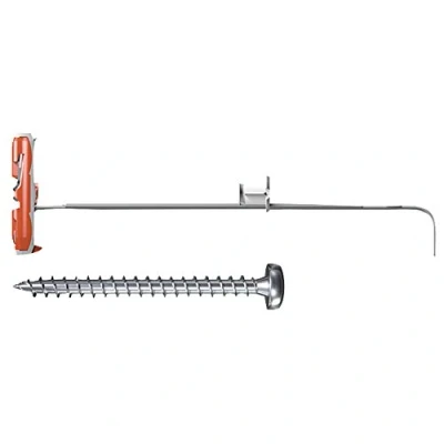 Imagen de fischer 539025 Duotec 10 S PH, Panhead, 2 componentes, cavidades para fijación en Placas de Yeso, Madera y Acero, Tacos 25 Tornillos, Gris Rojo