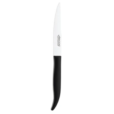 Imagen de Arcos Serie Cuchillos de Mesa Cuchillo Chuletero Hoja Serrada Acero Inoxidable NITRUM 110 mm Mango Polipropileno Color negro