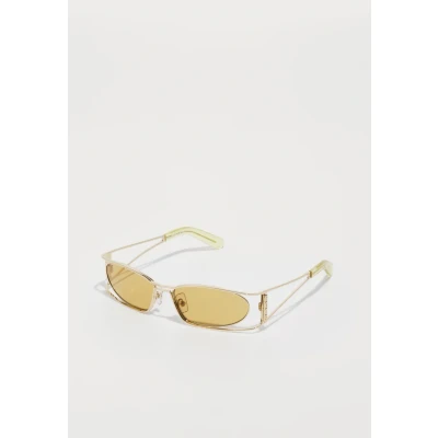 Imagen de GCDS Unisex GD0060 32J Gafas de sol Metal Oro Marrón Geométrico Normal