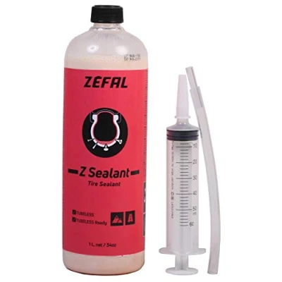 Imagen de Zefal Z Sealant Liquido Antipinchazos Bicicleta para Bicicletas Líquido Tubeless MTB y Compatible con Neumáticos Válvulas Presta Shrader 1 L