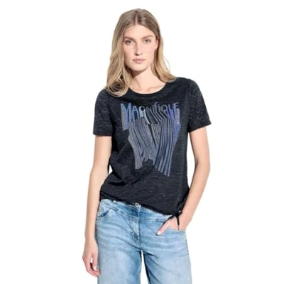 Imagen de CECIL B321297 Camiseta Estampada, Universal Blue, M Mujeres