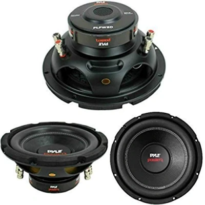 Imagen de SUBWOOFER PYLE PLPW8D DE 400 VATIOS RMS Y 800 MAX 8&quot; 20 CM 200 MM WOOFER DVC Doble Bobina 4 + Ohm SUBES ÓPTIMOS TAMBIÉN por Puertas ES Portero Auto O EN Caja