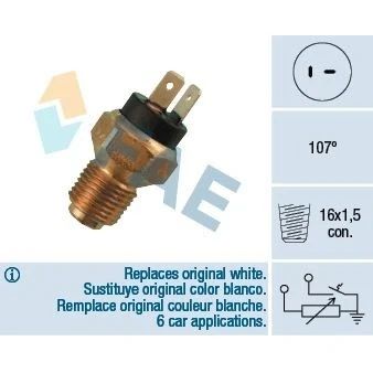 Imagen de Sensor, temperatura del refrigerante FAE 34080