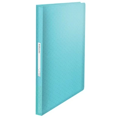 Imagen de Esselte Cuaderno A4 con 80 Fundas de Plástico, Capacidad para 160 Hojas, Presentación y Almacenamiento Documentos, Casa/Oficina, Patrón en Relieve, Gama Colour&#039;Breeze, Azul, 626237