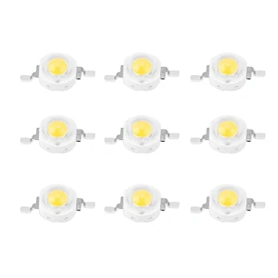 Imagen de Cuentas LED, MAGT 100pcs 1W LED de alta potencia Chips diodos emisores luz SMD para accesorios iluminación DIY con aluminio(3000K)